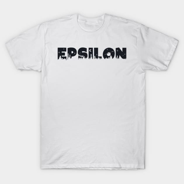 Epsilon Cityscape Letters T-Shirt by Rosemogo